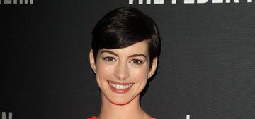 Anne Hathaway in Pepto pink J. Mendel at ‘The Pink Party’: adorable or tragic?