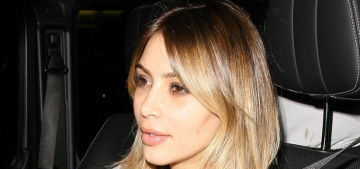 Kim Kardashian looks exhausted, wears white skinny jeans in LA: cute or fug?
