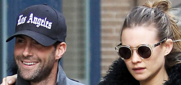 Adam Levine & Behati step out in NYC as he’s ‘confirmed’ as the Sexiest Man Alive
