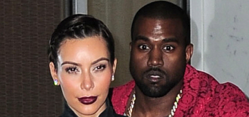 Kim Kardashian’s black suede t-neck dress, with fringe: amazing or terrible?