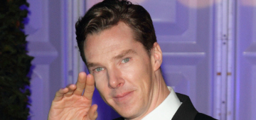 Benedict Cumberbatch in a tuxedo at the Winter Whites Gala: would you hit it?