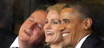 Pres. Obama took selfies with world leaders during Nelson Mandela’s memorial