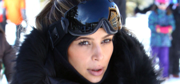 Kim Kardashian & Kanye West spend NYE in Aspen, on a skiing holiday