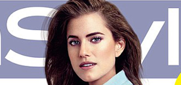 Allison Williams covers InStyle: great coat or a box full of marshmallow peeps?