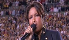“Jennifer Hudson sings the Star Spangled Banner” morning links