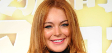 Lindsay Lohan in velvet Balmain at Shanghai style awards: cracked-out or cute?