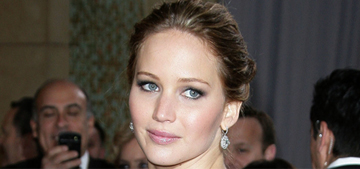 Jennifer Lawrence fell at the Oscars because she was thinking about cake?