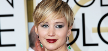 Jennifer Lawrence in white Dior at the Globes: too bridal or nearly perfect?