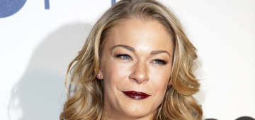 LeAnn Rimes vamps it up in black leather & dark lipstick: sexy or budget?