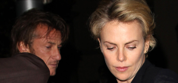 Sean Penn & Charlize Theron attend a charity dinner: are they growing on you?