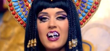 Katy Perry’s bejeweled Cleopatra grill for ‘Dark Horse’ video: fun or trashy?
