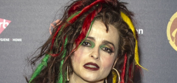 Helena Bonham Carter has multi-colored dreadlocks now: fabulous or fug?