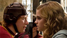 Emma Watson nervous about first on-screen kiss with Rupert Grint