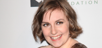 Lena Dunham in bronze Marc Jacobs at NYC event: unflattering or cute?