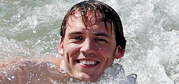 Sam Claflin looks adorable on the beach in Maui: totally hot or too goofy?