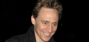 Tom Hiddleston posed with a sock monkey gift from one of his fans: adorable?