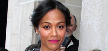 “Zoe Saldana’s recent fashion choices are much improved” links