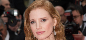 Jessica Chastain wears violet Elie Saab in Cannes: one of her best looks ever?