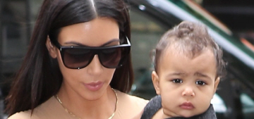 Kim Kardashian took a shoeless Nori to Givenchy in Paris: adorable?