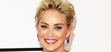 Cannes amfAR gala: Sharon Stone in red Cavalli & many plunging necklines