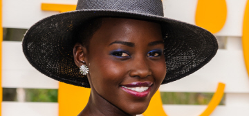 Lupita Nyong’o in Alexander McQueen at a polo game (update: she got a job)
