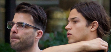 Zachary Quinto steps out with his boyfriend of 11 months (?) Miles McMillian