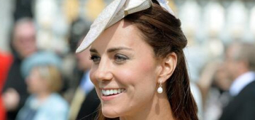 Duchess Kate repeats a McQueen for Buckingham Palace garden party: pretty?