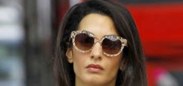 Amal Alamuddin’s London street style includes lace crop-tops: dated or cute?