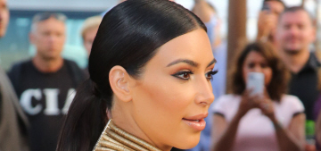 Kim Kardashian in a white column dress in Cannes: flattering or ridiculous?