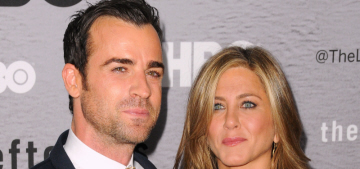 Jennifer Aniston & Justin Theroux at ‘The Leftovers’ NYC premiere: cute & matchy?