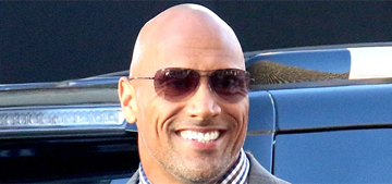 The Rock plays patty cake as Hercules & reveals cheat meals: adorable?