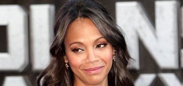 Zoe Saldana ‘would like to thank all the f-ing media for invading our privacy’