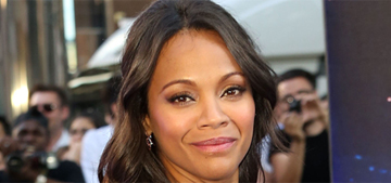 Zoe Saldana on body image: ‘I do look in the mirror and see things I don’t want’