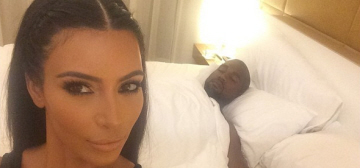 Kim Kardashian posts photo of Kanye West sleeping, for all the side chicks