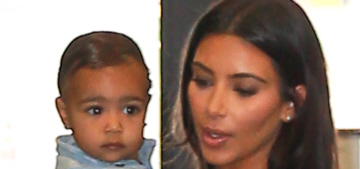 Kim Kardashian brings Nori to the airport, says Nori runs like it’s a ‘marathon’