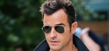 Justin Theroux’s late summer NYC street-style: too layered or hipster-cute?