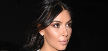 Kim Kardashian in a white A.W.A.K.E. ensemble in London: pretty & flattering?