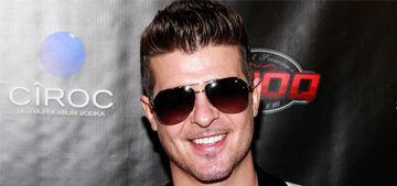 Robin Thicke boozes hard ‘to numb the pain of losing the love of his life’