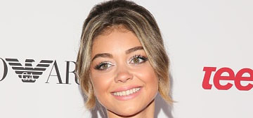 Sarah Hyland returns to the red carpet in DKNY: cute and youthful?