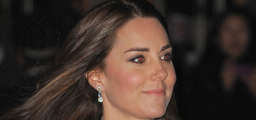 Duchess Kate in black crocheted Temperley for a London gala: pretty or bland?