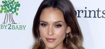 “Jessica Alba’s tube top was just a bit too tight at an LA event” links