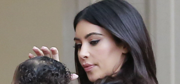 Kim Kardashian, Khloe & North West went to Kourtney’s third baby shower