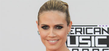 Heidi Klum in Versace at the AMAs: 80s mess or unique?