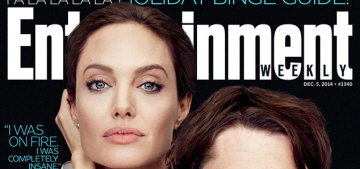 Angelina Jolie smoked a cigarette & fought with Brad Pitt on a Sydney balcony