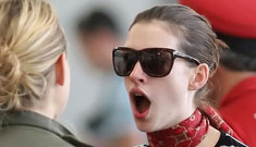 Anne Hathaway & Brian Cranston dodge weird Brangelina questions