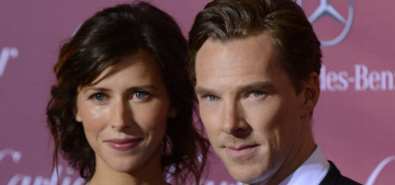 Benedict Cumberbatch & a pregnant-looking Sophie step out in Palm Springs