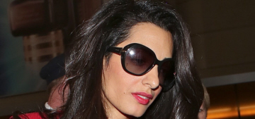 Amal Clooney ‘gets nervous’ on the red carpet, ‘it’s hard to smile & look happy’