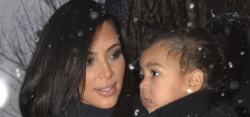 Kim Kardashian & Kanye take snow-loving North out in NYC: adorable?