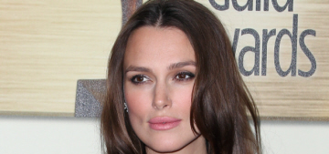 Keira Knightley in a lacy Burberry at the WGAs: sweet or boring?