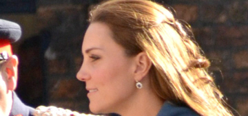 Duchess Kate wears blue MaxMara coat for Stoke on Trent outing: lovely?